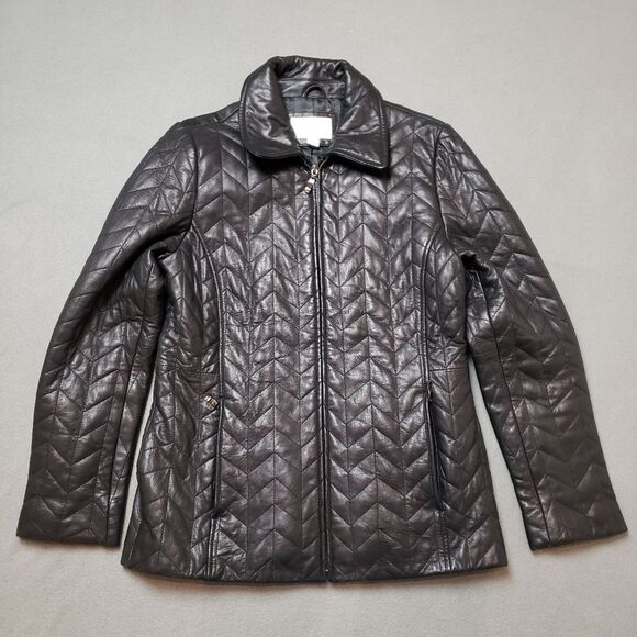 Lambskin Worthington Women's lamb skin leather jacket Size Medium - Picture 1 of 14